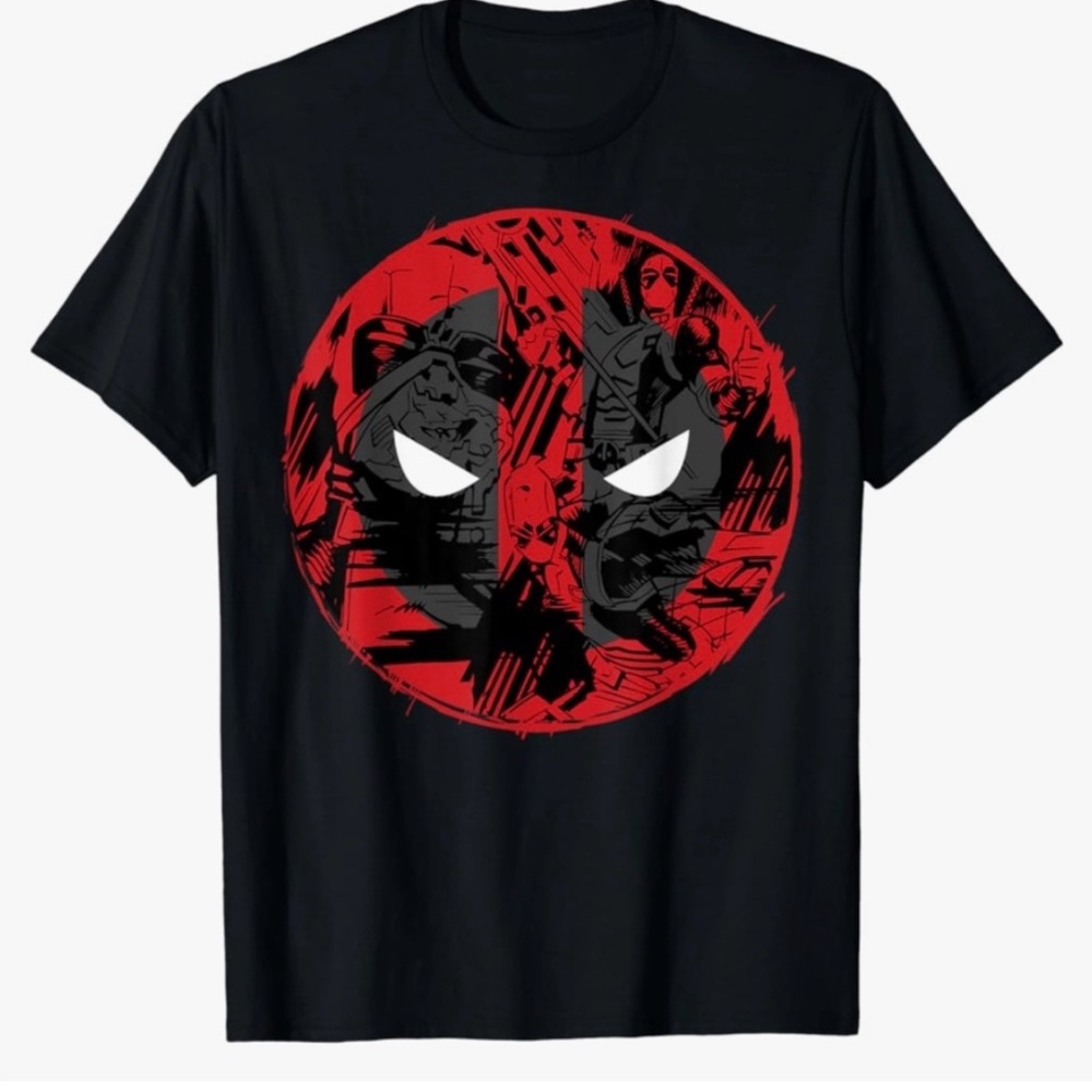 Marvel Deadpool LOGO Cotton Tee Shirt Size Large